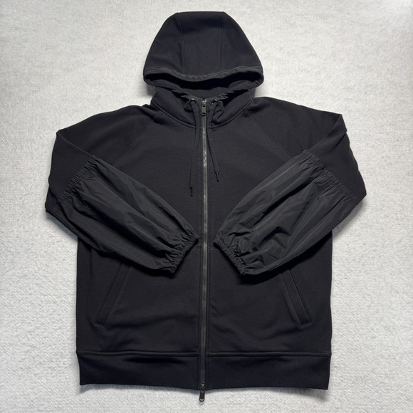 Athleta Other - Athleta Full Zip‎ Jacket Black Hooded Lightweight Active Running Gym Men's Large